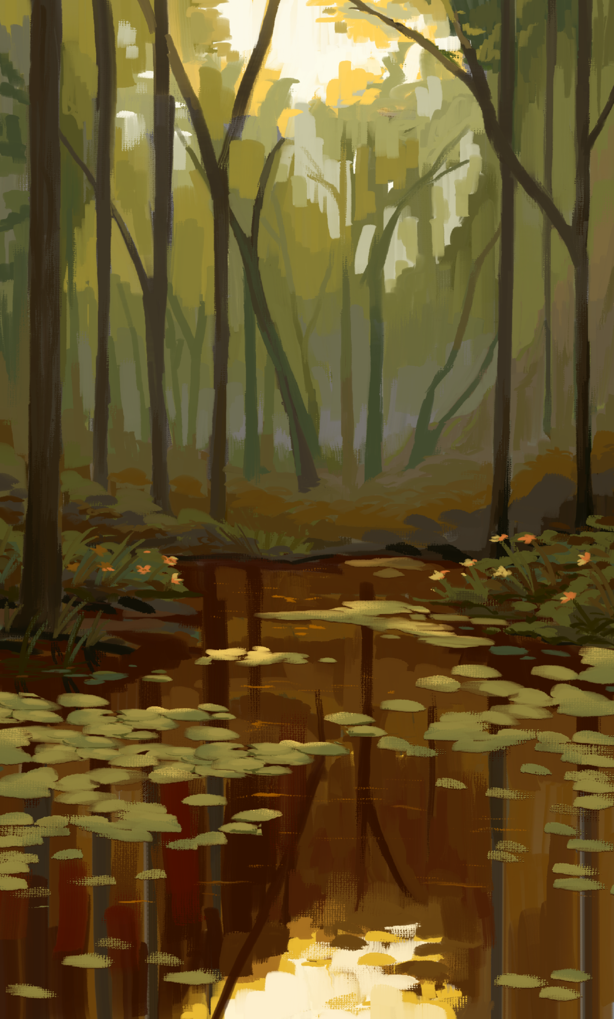 Reflected swamp